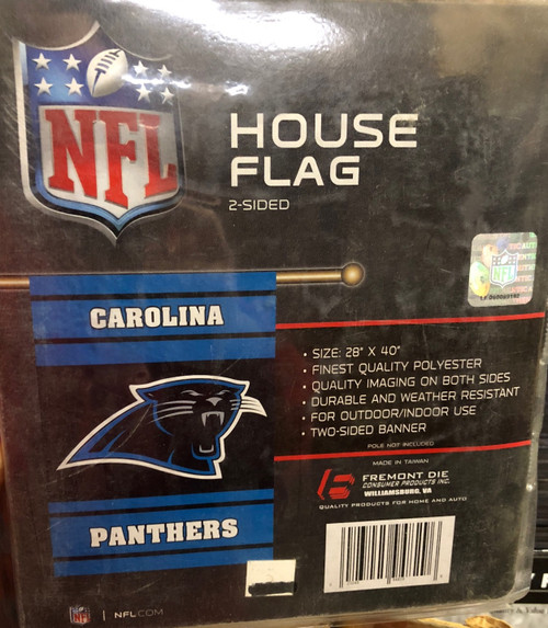 Carolina Panthers Banner 28x40 House Flag Style 2 Sided