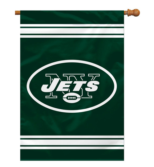 New York Jets Banner 28x40 House Flag Style 2 Sided