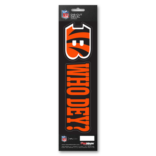 Cincinnati Bengals Team Slogan Decal Primary Logo & Team Slogan Orange & Black