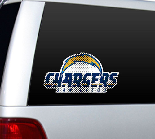 San Diego Chargers Die-Cut Window Film - Large