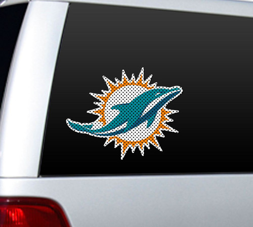 Miami Dolphins Large Die-Cut Window Film