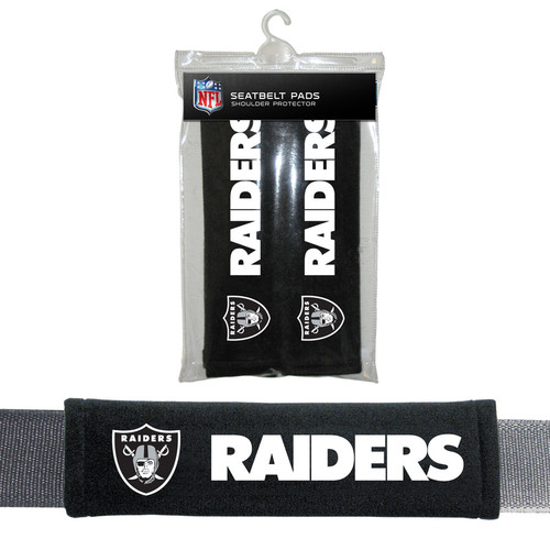 Las Vegas Raiders Seat Belt Pads Velour