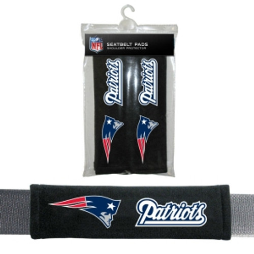 New England Patriots Seat Belt Pads Velour