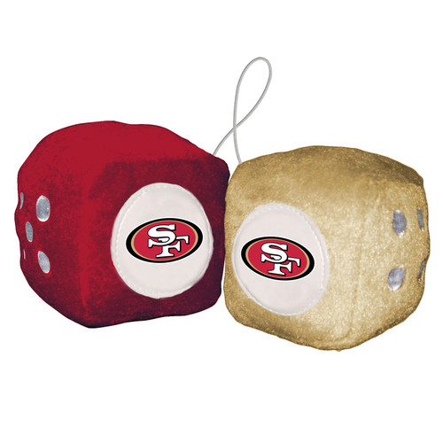 San Francisco 49ers Fuzzy Dice