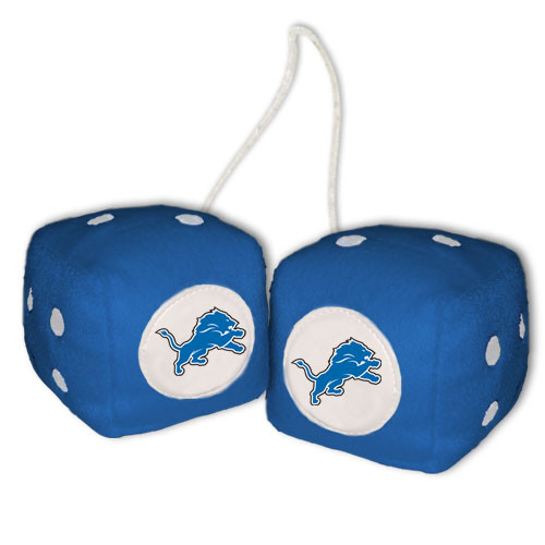 Detroit Lions Fuzzy Dice