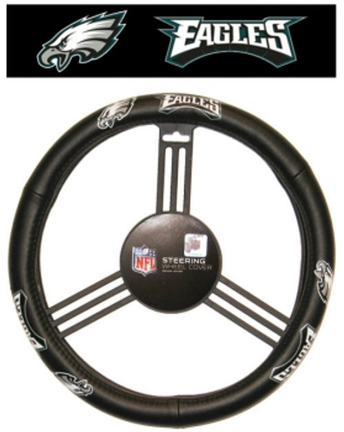 Philadelphia Eagles Steering Wheel Cover Leather Style