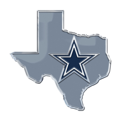 Dallas Cowboys Embossed State Emblem "Star" Logo / Shape of Texas Navy