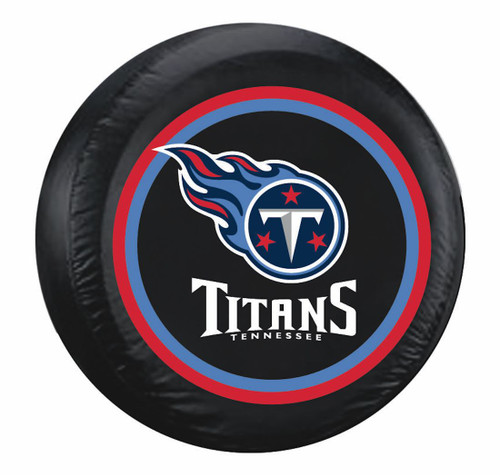 Tennessee Titans Tire Cover Large Size Black