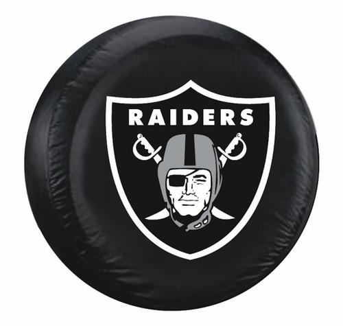Las Vegas Raiders Tire Cover Standard Size Black