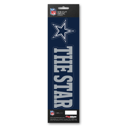 Dallas Cowboys Team Slogan Decal Primary Logo & Team Slogan Blue & Gray