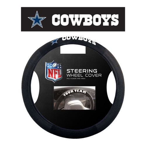 Dallas Cowboys Steering Wheel Cover Mesh Style