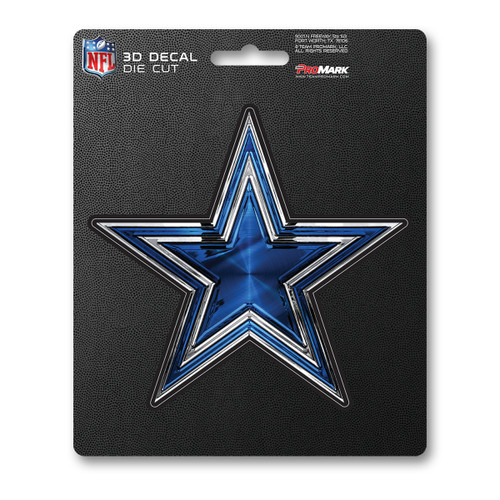 Dallas Cowboys 3D Decal Star Primary Logo Navy