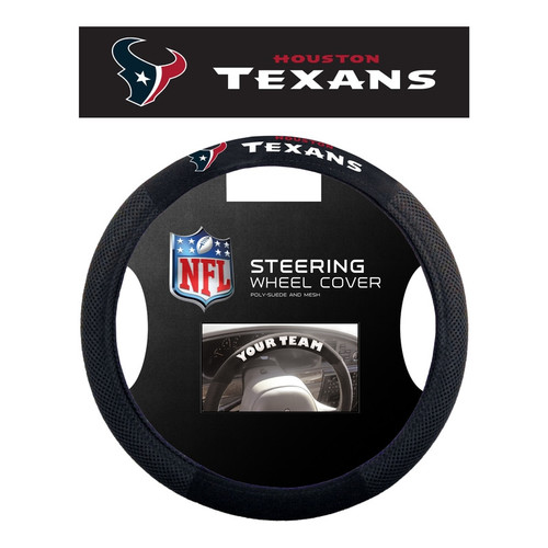 Houston Texans Steering Wheel Cover Mesh Style