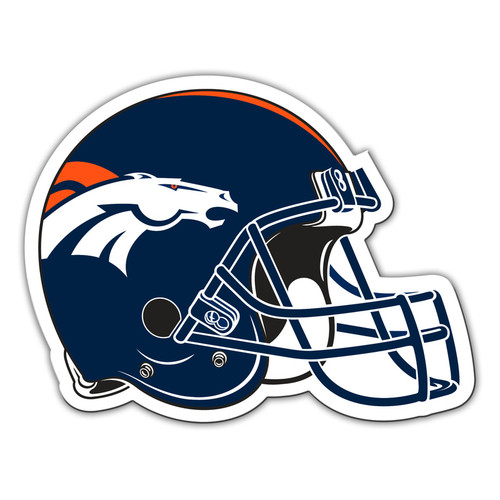 Denver Broncos 12" Helmet Car Magnet