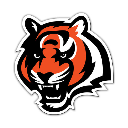 Cincinnati Bengals 12" Tiger Logo Car Magnet