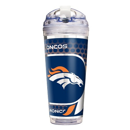 Denver Broncos 24 Oz. Acrylic Tumbler w/ Straw