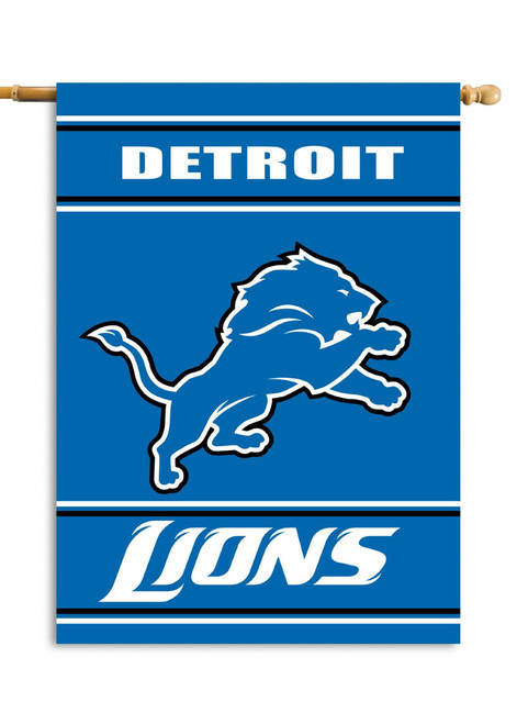 Detroit Lions 2-Sided 28 X 40 House Banner