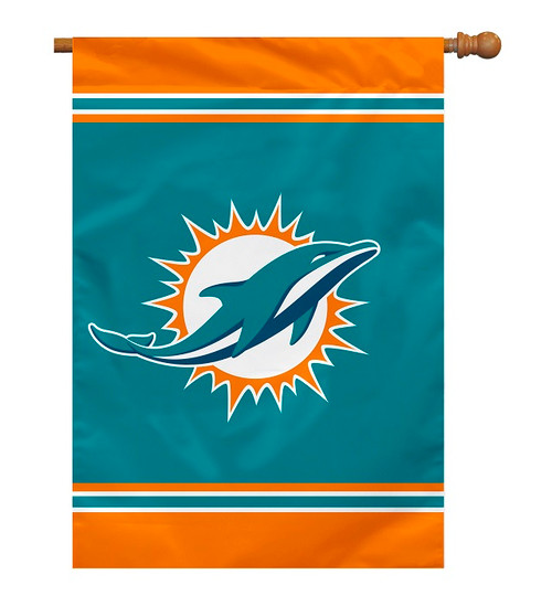 Miami Dolphins 2-Sided 28 X 40 House Banner