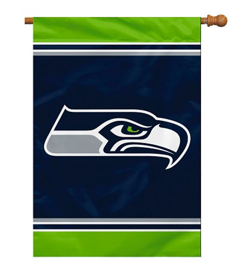 Seattle Seahawks 2-Sided 28 X 40 House Banner