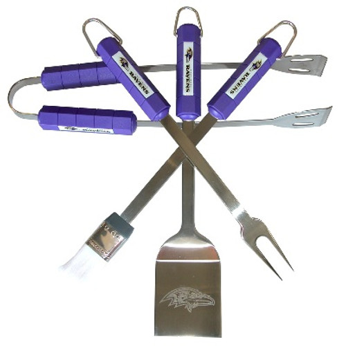 Baltimore Ravens 4 Piece Bbq Set