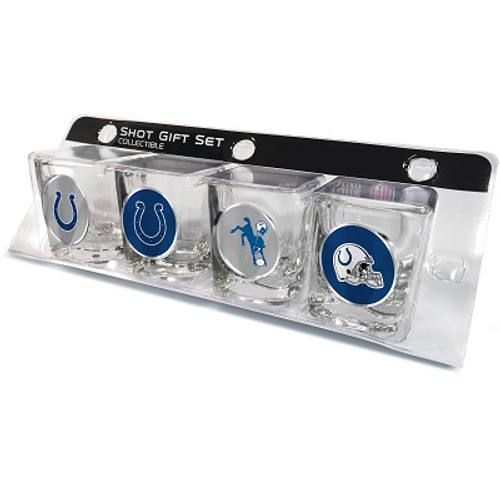 Indianapolis Colts 4 Piece Shot Glass Set