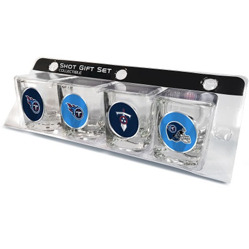 Tennessee Titans 4 Piece Shot Glass Set