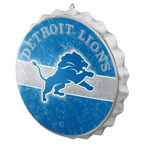 Detroit Lions Bottle Cap Sign