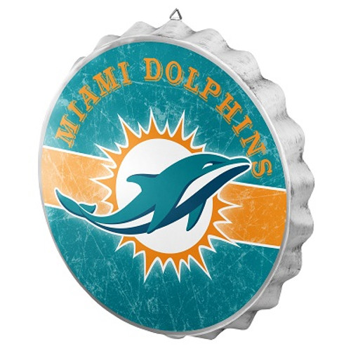 Miami Dolphins Bottle Cap Sign