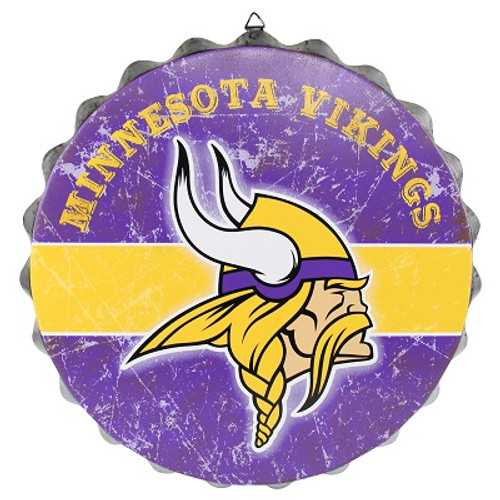 Minnesota Vikings Bottle Cap Sign