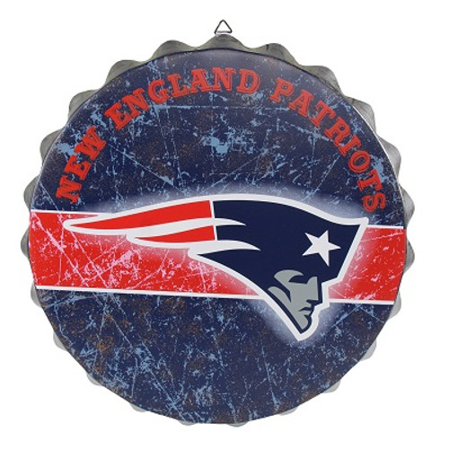 New England Patriots Bottle Cap Sign