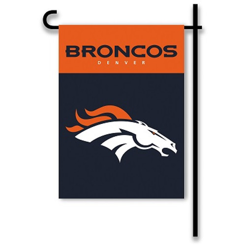 Denver Broncos Home / Yard Flag 13" x 18" 2-Sided