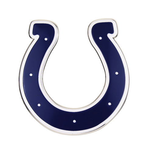 Indianapolis Colts Embossed Color Emblem Horseshoe Primary Logo Navy