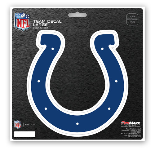 Indianapolis Colts Large Decal Horseshoe Primary Logo Navy