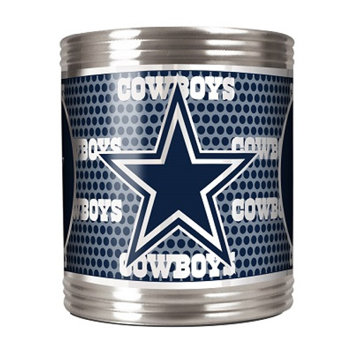 Dallas Cowboys Stainless Steel Can Holder with Metallic Graphics