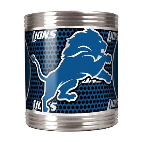 Detroit Lions Stainless Steel Can Holder with Metallic Graphics