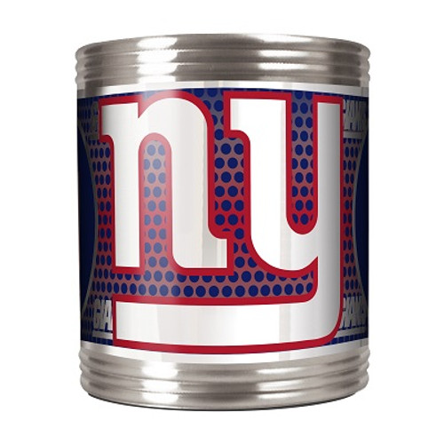 New York Giants Stainless Steel Can Holder with Metallic Graphics