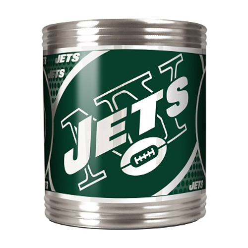 New York Jets Stainless Steel Can Holder with Metallic Graphics