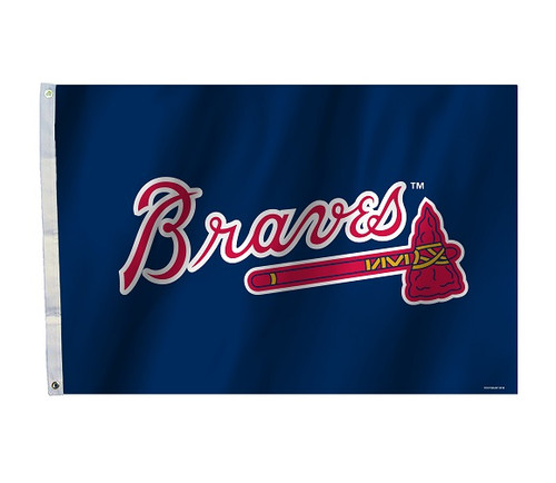 Atlanta Braves 2 Ft. X 3 Ft. Flag W/Grommetts