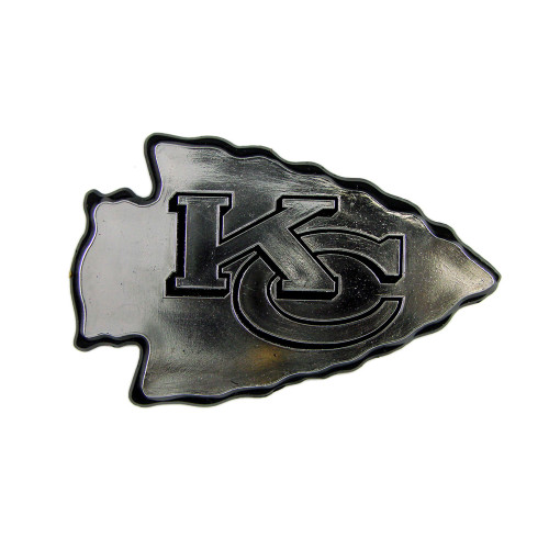 Kansas City Chiefs Molded Chrome Emblem KC Arrow Primary Logo Chrome