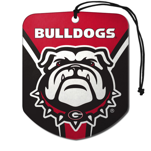 Georgia Bulldogs Air Freshener 2-pk "New Bulldog" Logo & Wordmark