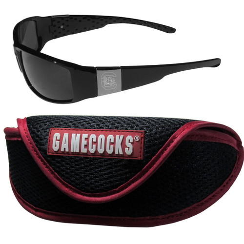 S. Carolina Gamecocks Chrome Wrap Sunglasses and Sport Carrying Case