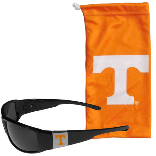 Tennessee Volunteers Chrome Wrap Sunglasses and Bag