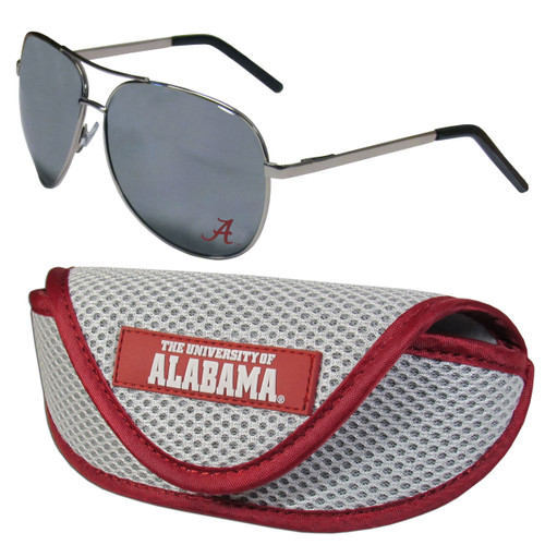 Alabama Crimson Tide Aviator Sunglasses and Sports Case