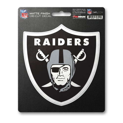 Las Vegas Raiders Matte Decal Raider Shield Primary Logo Black