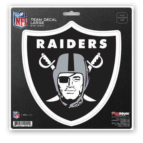 Las Vegas Raiders Large Decal Raider Shield Primary Logo Black