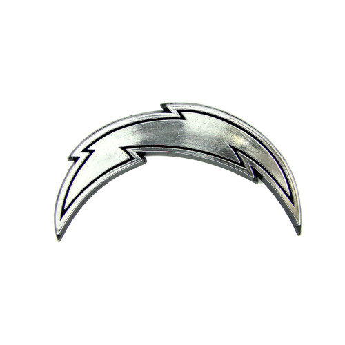 Los Angeles Chargers Molded Chrome Emblem "Lightning Bolt" Primary Logo Chrome
