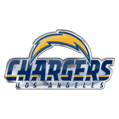 Los Angeles Chargers Embossed Color Emblem 2 Bolt Primary Logo Blue & Yellow