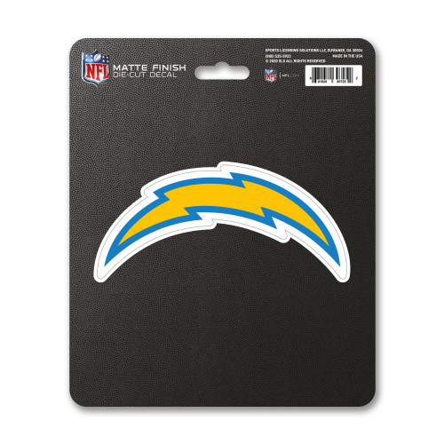 Los Angeles Chargers Matte Decal Bolt Primary Logo Blue & Yellow