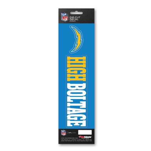 Los Angeles Chargers Team Slogan Decal Primary Logo & Team Slogan Blue, Red