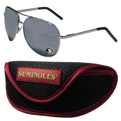 Florida St. Seminoles Aviator Sunglasses and Sports Case
